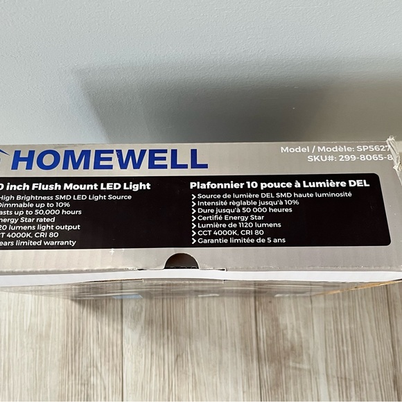 Homewell Flush Mount LED Light 10” Model #SP5627 - Picture 7 of 7